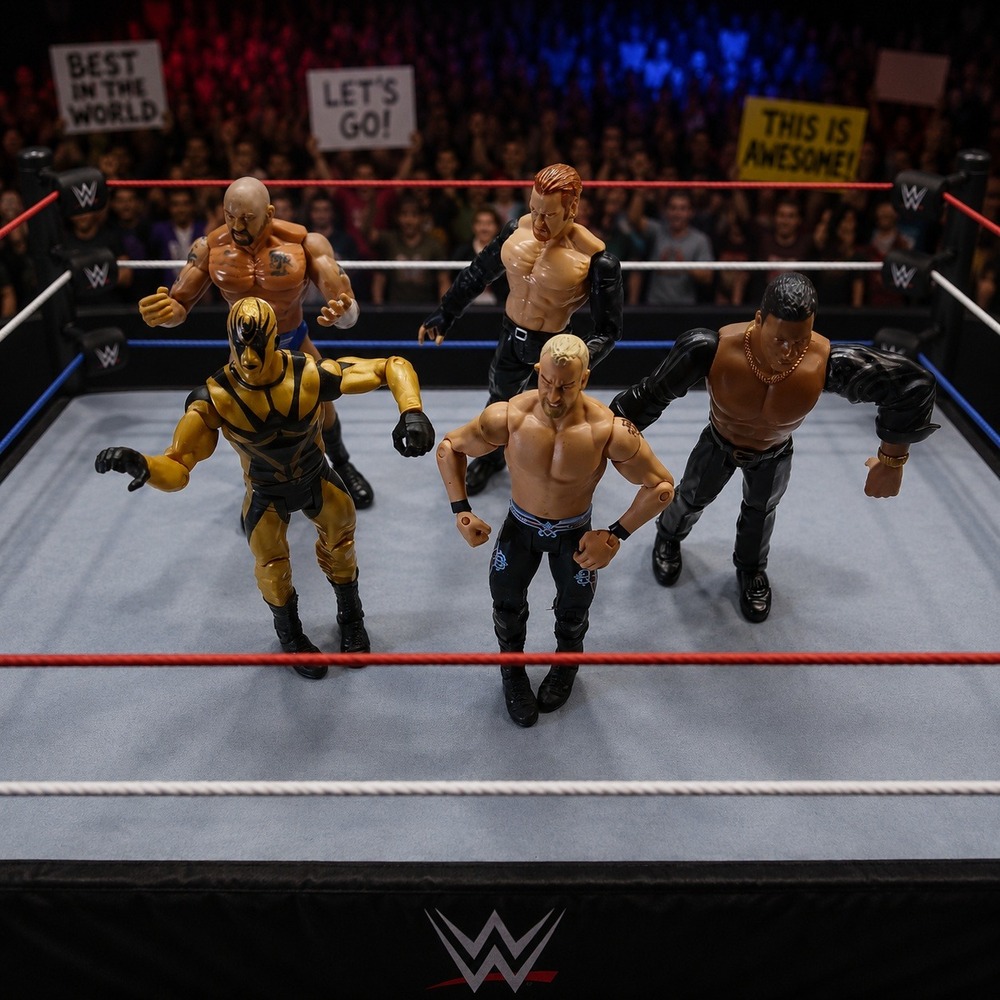 WWE Mattel Wrestling Action Figure Lot Mixed Figures 1999-2010